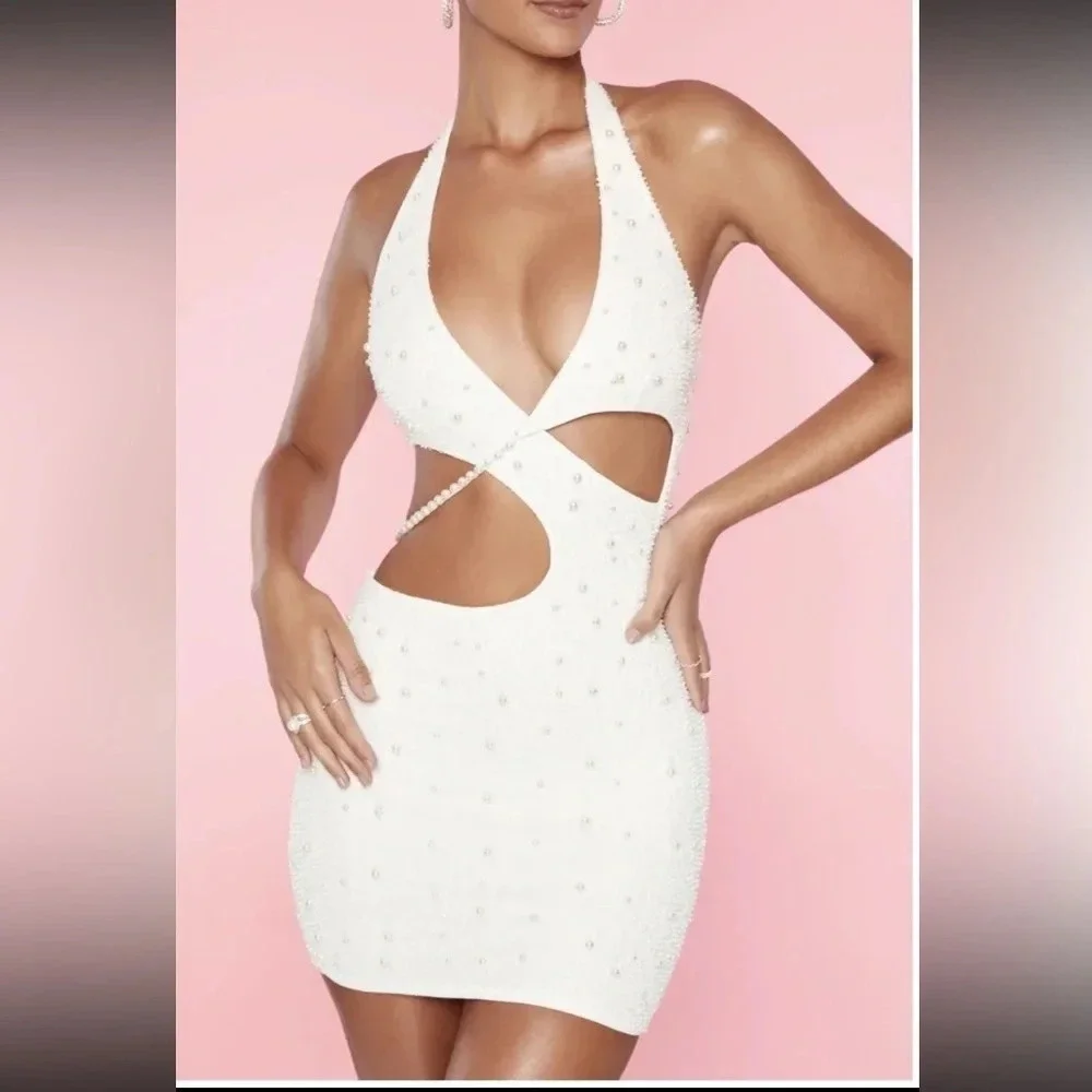 Oh Polly White Mini Dress - Picture 1 of 6